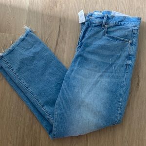 Loft the straight crop jeans